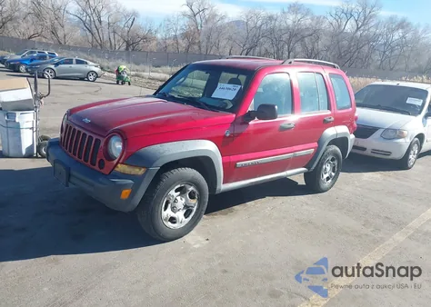 2006 Jeep Liberty Sport из США, поврежденный, VIN 1J8GL48K16W268878